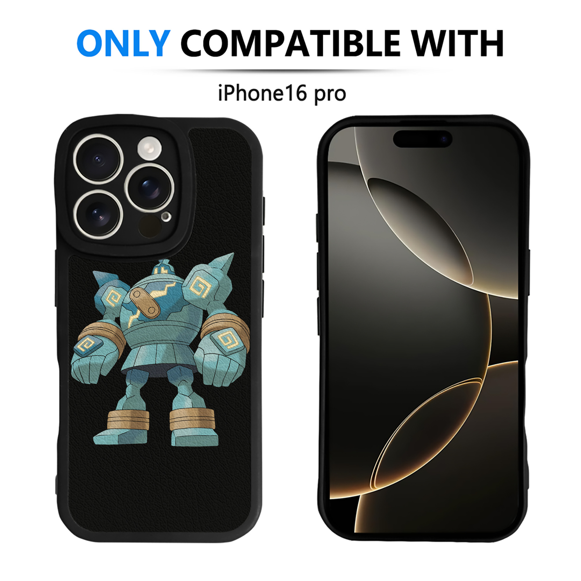 （画像用） ポケットモンスター Pokémon 【iPhone 16シリーズ対応】シリコンスマホケース（レザー調） 材質：シリコン